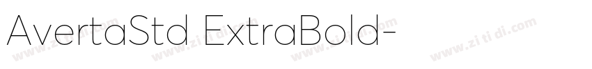 AvertaStd ExtraBold字体转换 AvertaStd ExtraBold字体转换